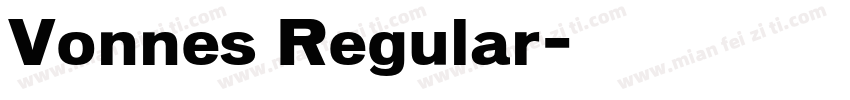 Vonnes Regular字体转换